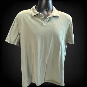 Joe Fresh Green Polo Shirt Size Large